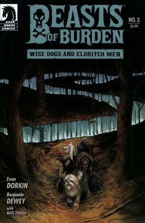 Beasts of Burden: Wise Dogs and Eldritch Men 3B published by Dark Horse with cover art by Tyler Crook