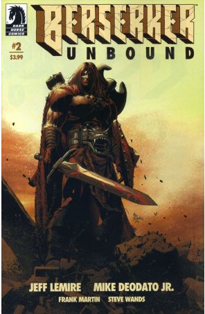 Berserker Unbound 2A published by Dark Horse with cover art by Mike Deodato Jr.