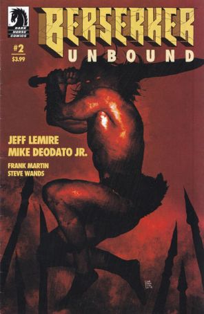 Berserker Unbound 2B published by Dark Horse with cover art by Andrea Sorrentino