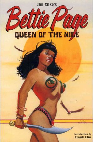 Bettie Page: Queen of the Nile TPB 1 published by Dark Horse with cover art by Jim Silke
