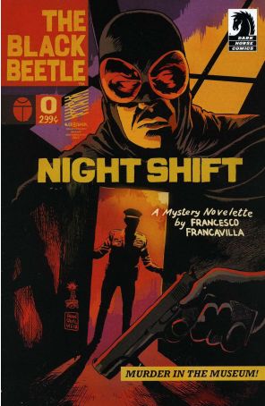 The Black Beetle 0 published by Dark Horse with cover art by Francesco Francavilla