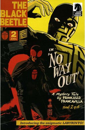 The Black Beetle 2 published by Dark Horse with cover art by Francesco Francavilla