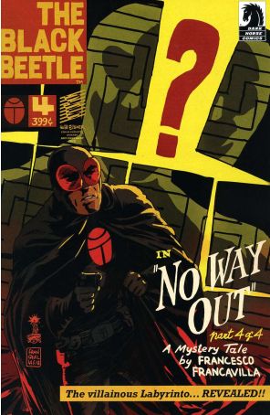 The Black Beetle 4 published by Dark Horse with cover art by Francesco Francavilla