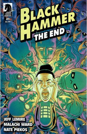 Black Hammer The End 1A published by Dark Horse with cover art by Malachi Ward