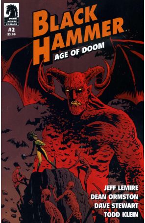 Black Hammer: Age of Doom 2 published by Dark Horse with cover art by Dean Ormston