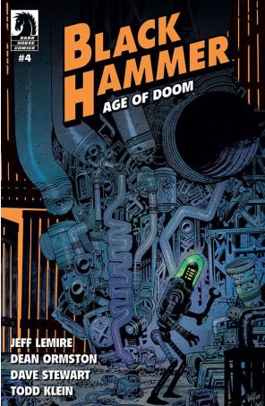 Black Hammer: Age of Doom 4A published by Dark Horse with cover art by James Harren