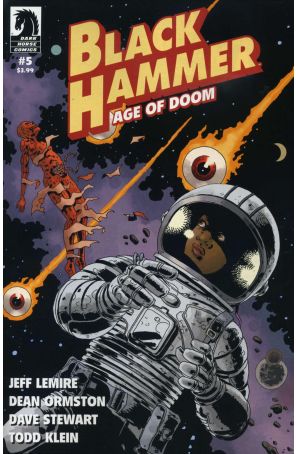 Black Hammer: Age of Doom 5 published by Dark Horse with cover art by Dean Ormston