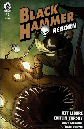 Black Hammer: Reborn 2A published by Dark Horse with cover art by Marley Zarcone