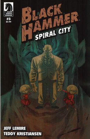 Black Hammer: Spiral City 3A published by Dark Horse with cover art by Teddy Kristiansen