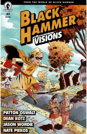 Black Hammer: Visions 1 published by Dark Horse with cover art by Dean Kotz