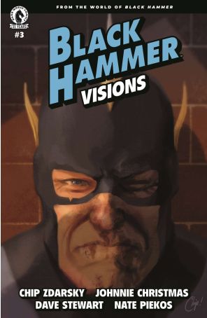 Black Hammer: Visions 3 published by Dark Horse with cover art by Chip Zdarsky