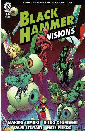 Black Hammer: Visions 4 published by Dark Horse with cover art by Diego Olortegui