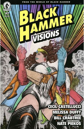 Black Hammer: Visions 7B published by Dark Horse with cover art by Yuko Shimizu
