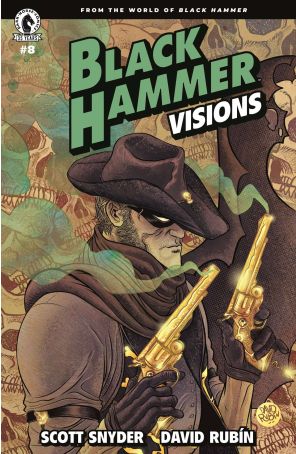 Black Hammer: Visions 8 published by Dark Horse with cover art by David Rubin