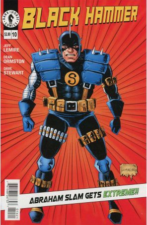 Black Hammer 10A published by Dark Horse with cover art by Jeff Lemire