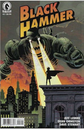 Black Hammer 2 published by Dark Horse with cover art by Dean Ormston