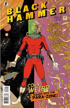 Black Hammer 5A published by Dark Horse with cover art by Jeff Lemire