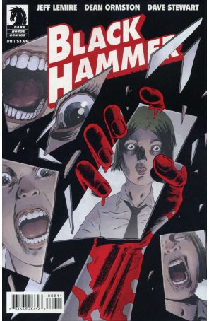 Black Hammer 8 published by Dark Horse with cover art by Dean Ormston