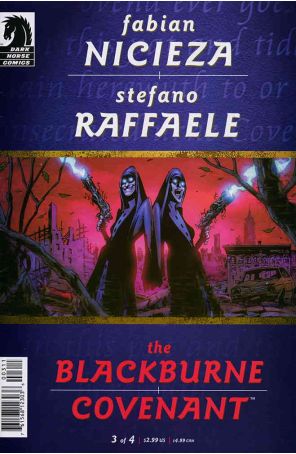 The Blackburne Covenant 3 published by Dark Horse with cover art by Stefano Raffaele
