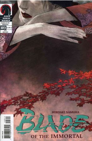 Blade of the Immortal 103 published by Dark Horse with cover art by Hiroaki Samura