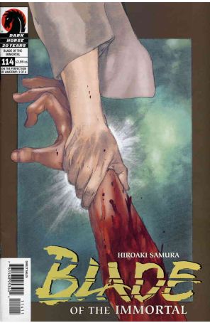 Blade of the Immortal 114 published by Dark Horse with cover art by Hiroaki Samura