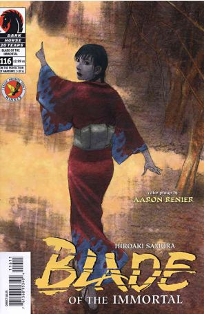 Blade of the Immortal 116 published by Dark Horse with cover art by Dan Jackson