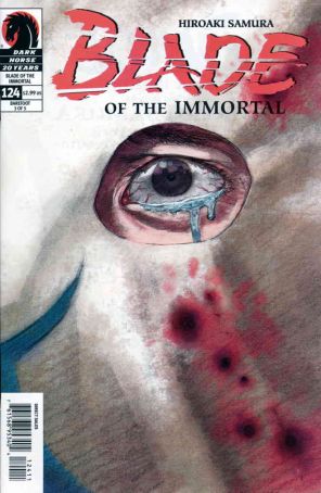 Blade of the Immortal 124 published by Dark Horse with cover art by Hiroaki Samura