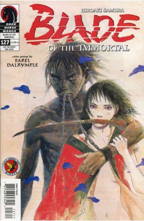 Blade of the Immortal 127 published by Dark Horse with cover art by Hiroaki Samura