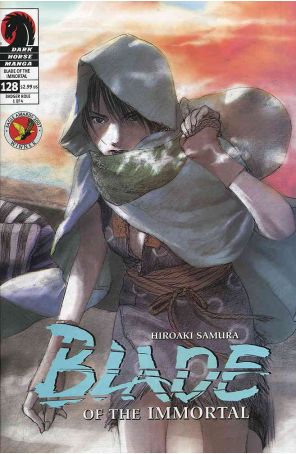Blade of the Immortal 128 published by Dark Horse with cover art by Hiroaki Samura