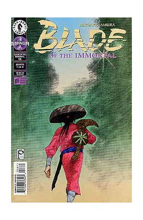 Blade of the Immortal 58 published by Dark Horse with cover art by Hiroaki Samura