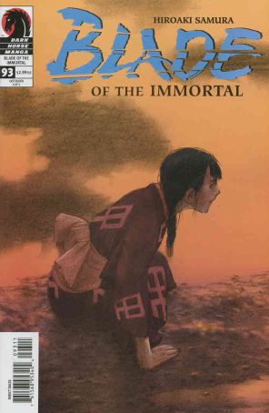 Blade of the Immortal 93 published by Dark Horse with cover art by Hiroaki Samura
