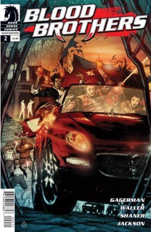 Blood Brothers (DH) 2 published by Dark Horse with cover art by Juan Doe