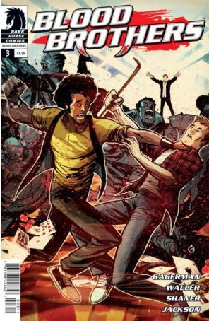 Blood Brothers (DH) 3 published by Dark Horse with cover art by Dan Jackson