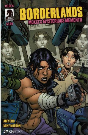 Borderlands: Moxxi's Mysterious Memento 3 published by Dark Horse with cover art by Mike Norton