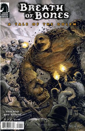 Breath of Bones: A Tale of the Golem 1 published by Dark Horse with cover art by Dave Wachter