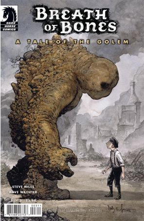 Breath of Bones: A Tale of the Golem 3 published by Dark Horse with cover art by Dave Wachter