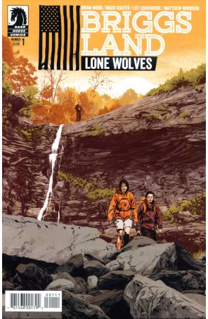 Briggs Land: Lone Wolves 1 published by Dark Horse with cover art by Matthew Woodson