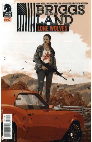 Briggs Land: Lone Wolves 4 published by Dark Horse with cover art by Matthew Woodson