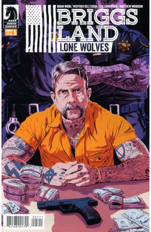 Briggs Land: Lone Wolves 5 published by Dark Horse with cover art by Matthew Woodson