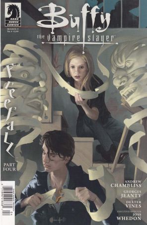Buffy the Vampire Slayer Season 9 4 (Newsstand) published by Dark Horse with cover art by Steve Morris