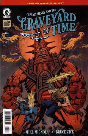 Captain Henry and the Graveyard of Time 4A published by Dark Horse with cover art by Bruce Zick