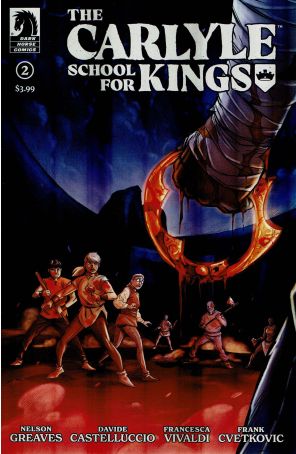 The Carlyle School for Kings 2 published by Dark Horse with cover art by Davide Castelluccio