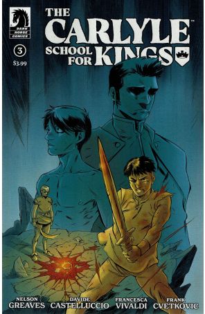 The Carlyle School for Kings 3 published by Dark Horse with cover art by Davide Castelluccio