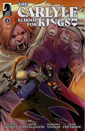 The Carlyle School for Kings 4 published by Dark Horse with cover art by Davide Castelluccio