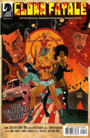 Clown Fatale 4 published by Dark Horse with cover art by Tim Seeley