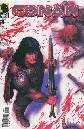 Conan (Dark Horse) 1 published by Dark Horse with cover art by Joseph Michael Linsner
