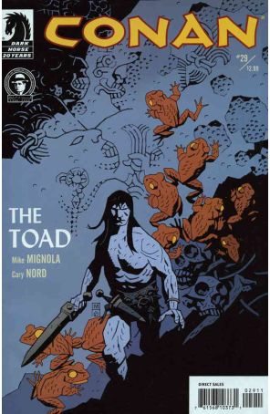 Conan (Dark Horse) 29 published by Dark Horse with cover art by Mike Mignola