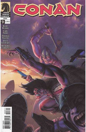Conan (Dark Horse) 3 published by Dark Horse with cover art by Joseph Michael Linsner