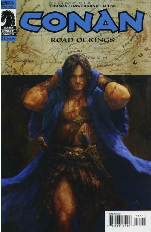 Conan: Road of Kings 11 published by Dark Horse with cover art by Aleksi Briclot
