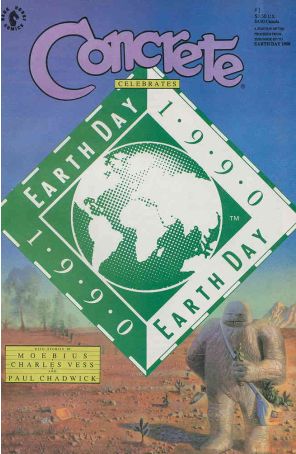 Concrete Celebrates Earth Day 1 published by Dark Horse with cover art by Paul Chadwick